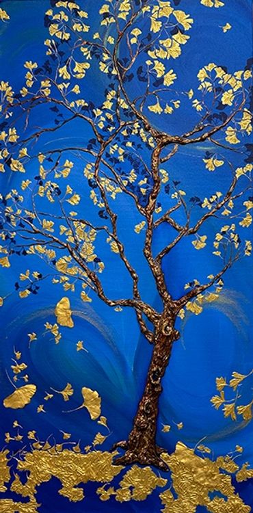 Modern Botanical Art, Illuminated Tree