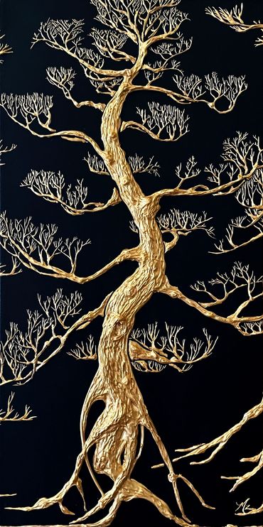 Modern Botanical Art, Illuminated Tree