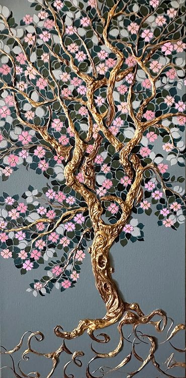 Modern Botanical Art, Illuminated Tree