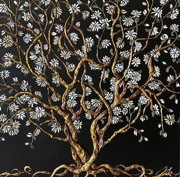 Modern Botanical Art, Illuminated Tree