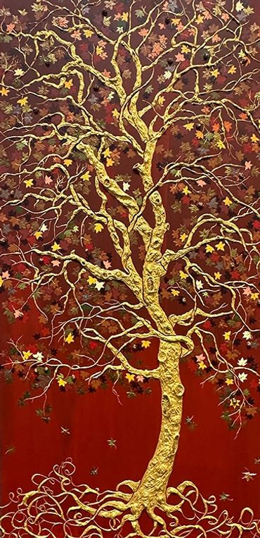 Modern Botanical Art, Illuminated Tree