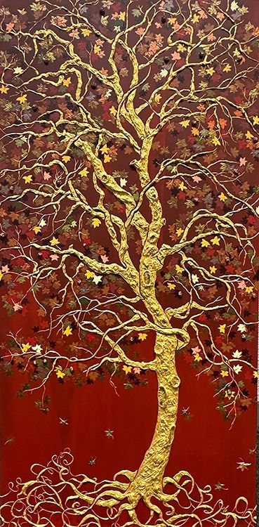 Modern Botanical Art, Illuminated Tree