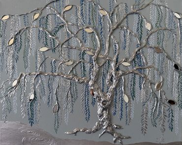 Modern Botanical Art, Illuminated Tree