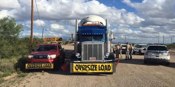 Bucket Truck Piloting Tornado Siren Installs Houston Austin Dallas Fort Worth Texas
Over Size Load