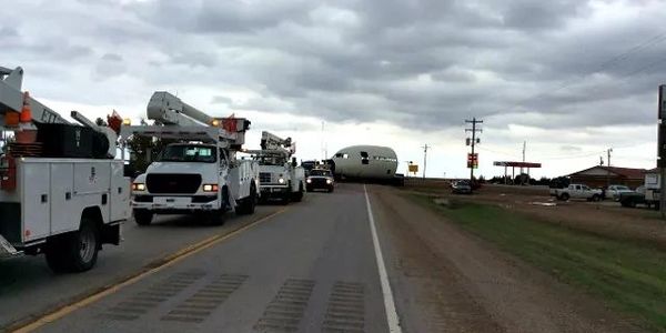 BuBucket Truck Piloting Tornado Siren Installs Houston Austin Dallas Fort Worth Texas
Over Size Load