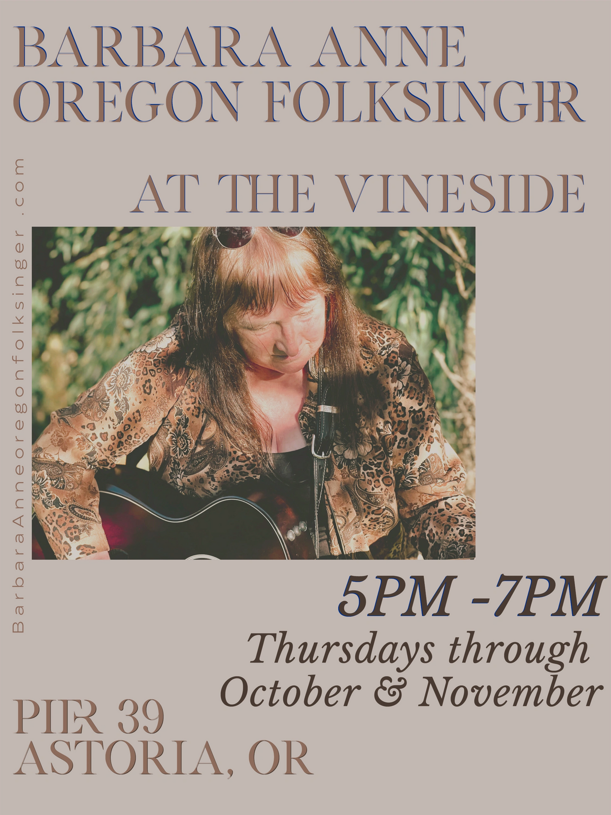 Barbara Anne Vineside promo poster Oct/Nov 2022