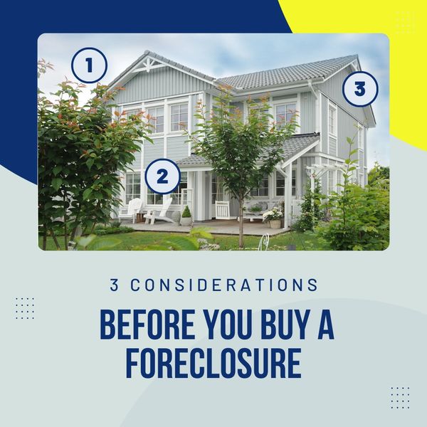 Things to Consider before your invest in a foreclosure