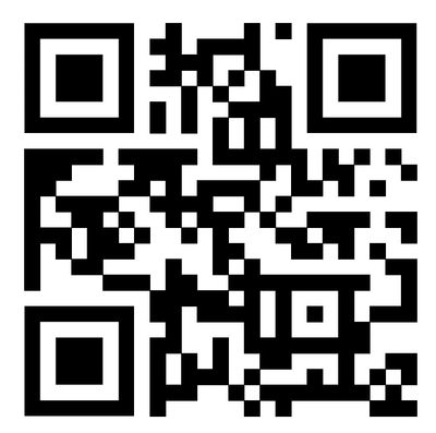 Black and white QR code on a white background.