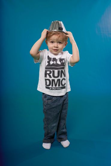 Atlanta photography, portrait, children, child, boy colorful, bright, child on studio backdrop, blue