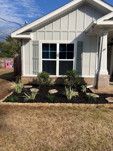 Front lawn grass cut