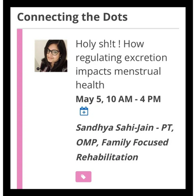 Connecting the Dots. Sandhya Sahi-Jain