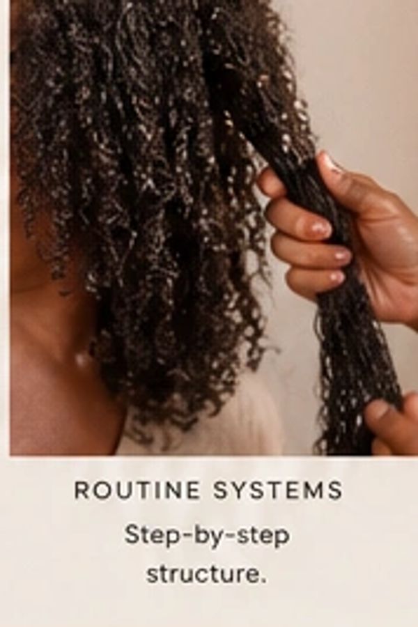 Flyer promoting a haircare system for black women to understand and grow natural hair.