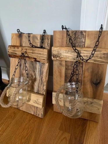 Small shutter sconce with mason jar
Small shutter sconce w/o mason jar
made to order
