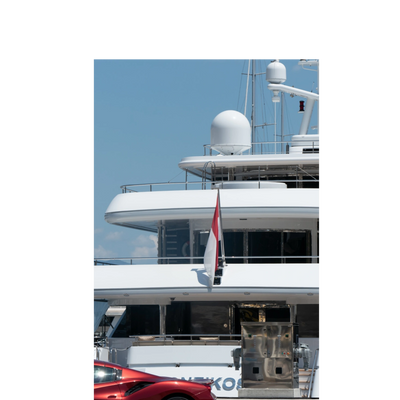 Jazz singer Lora Kraviz performing live on a yacht deck in Corfu at sunset