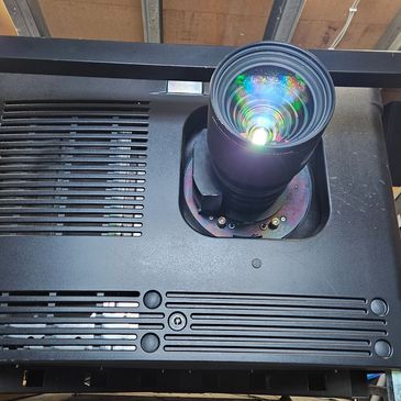 Cinema Projector hire, Outdoor cinema, projector screen, Barco 4K DCP projector hire, sound system