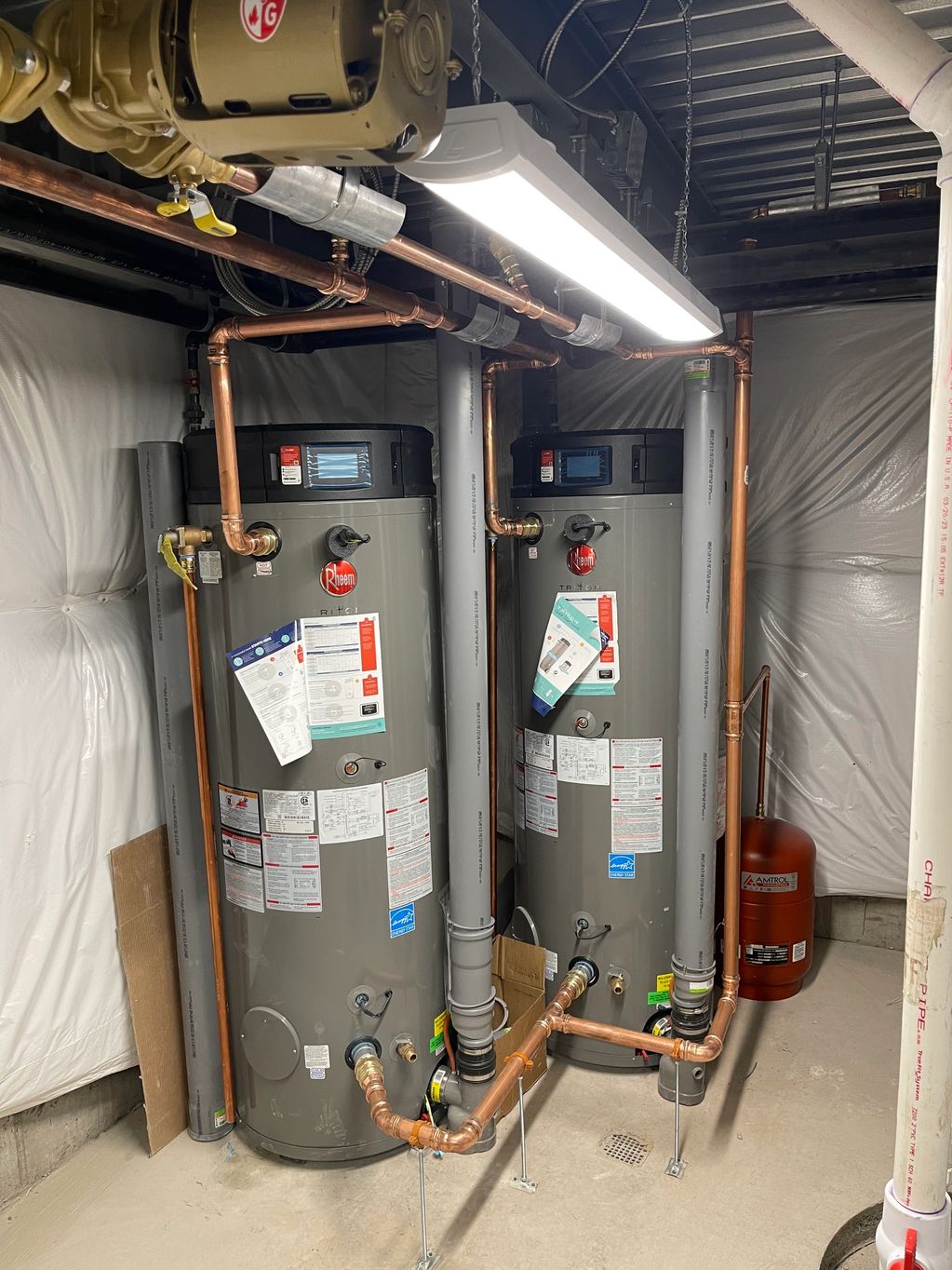 Commercial water heaters for a new Dentist office in West Orange NJ.
