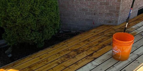 Decking refinishing in Calgary