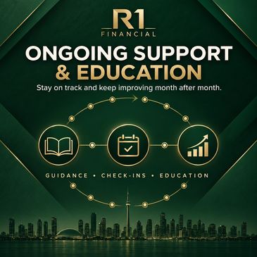 Financial support and education from R1 Financial.