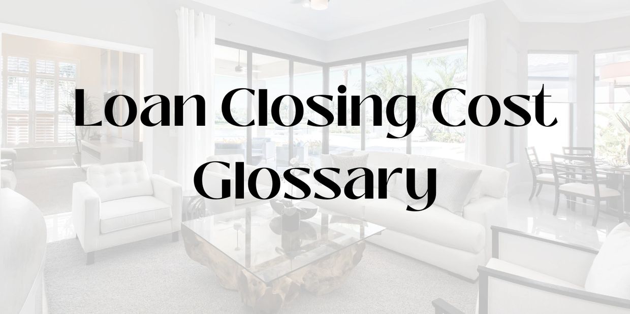 closing cost terms, glossary, what are points?, loan terms, laymen terms, mortgage points