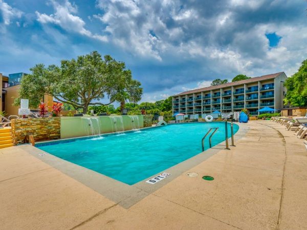Outdoor resort pool