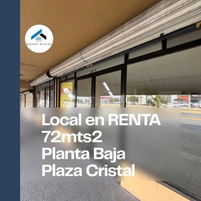 “Local en renta en Plaza Cristal Saltillo, 72 m² en planta baja frente a Plaza Patio”