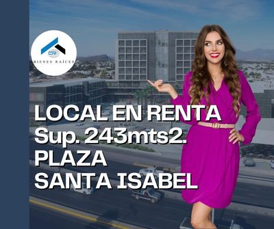 “Local comercial en renta en Plaza Santa Isabel Saltillo, 243 m² con terraza frente a Galerías”