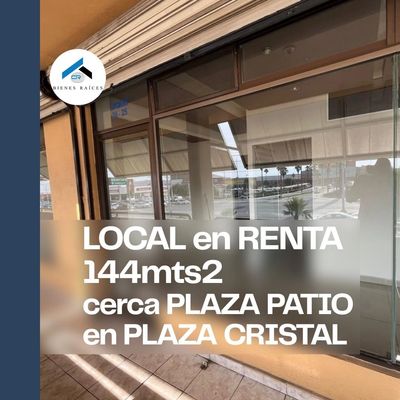 “Local en renta en Plaza Cristal Saltillo, 132 m² frente a Plaza Patio sobre Eulalio Gutiérrez”
