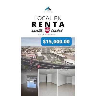 “Locales en renta en Plaza Santa Isabel Saltillo, 54 m² cada uno frente a Galerías”