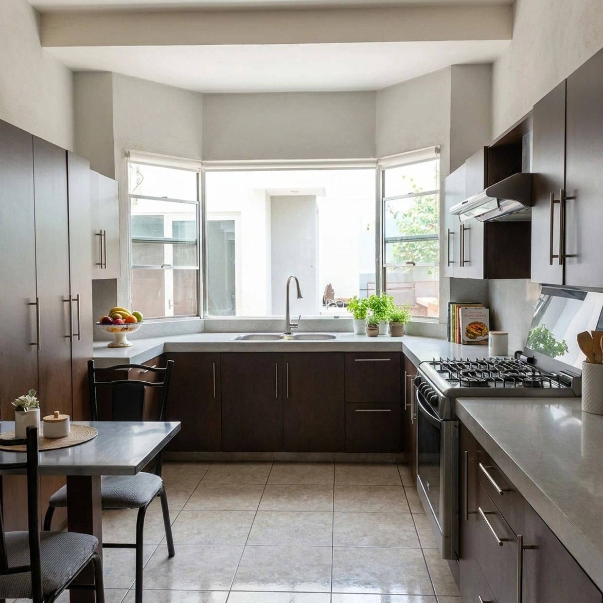 "Cocina integral de madera sólida en casa residencial en venta en Saltillo"