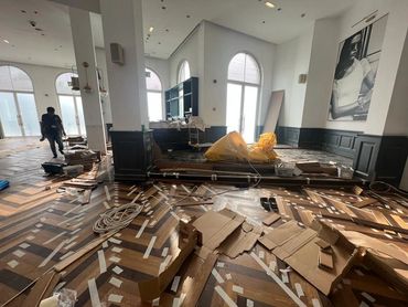 Engineered Wood Parquet flooring Installation