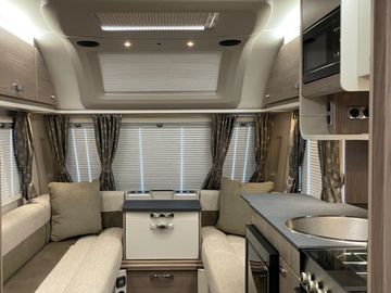 Seating that converts into double bed