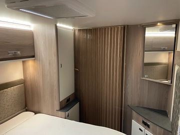 Fixed double bedroom with storage