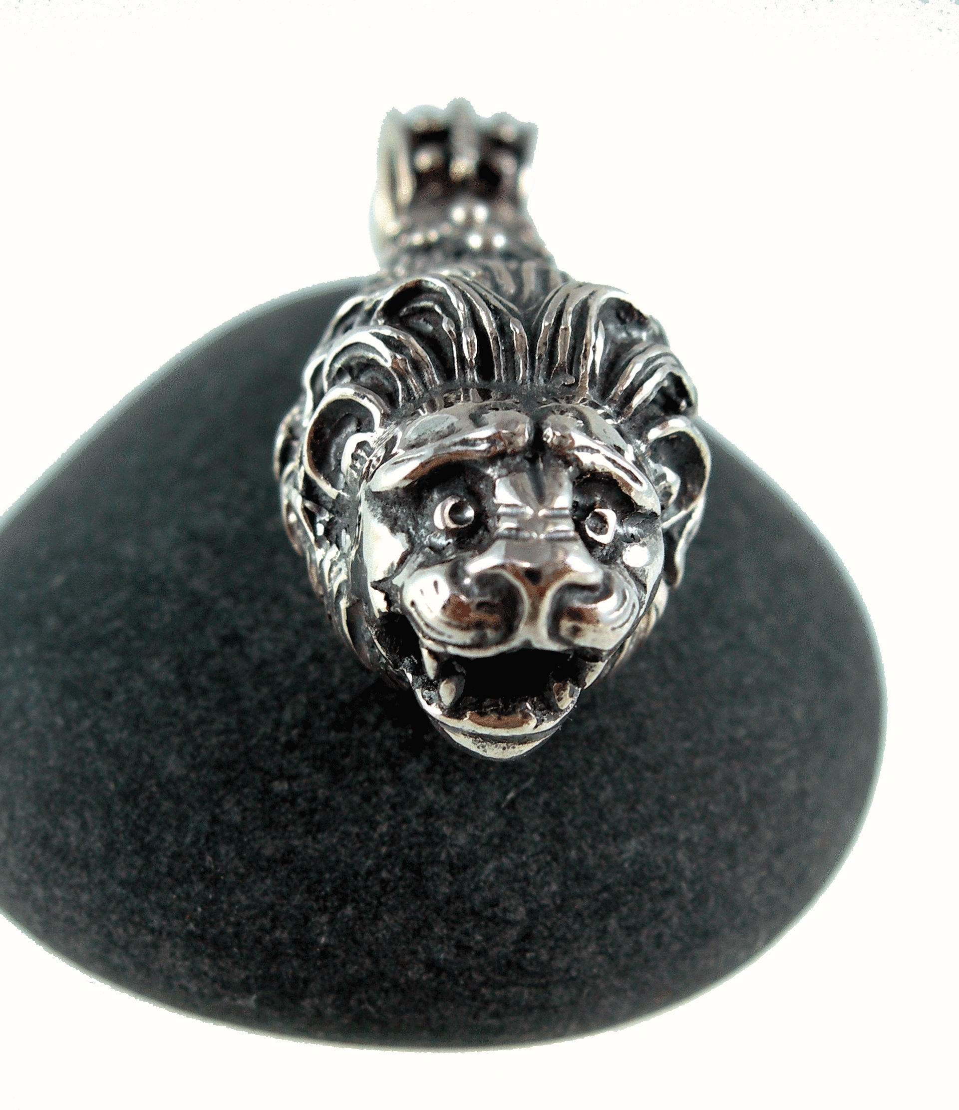 lion torc pendant, animal torc jewelry
