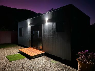 Exterior of the portable tiny homes