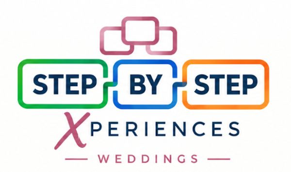 Logotipo de Step By Step Xperiences para bodas.