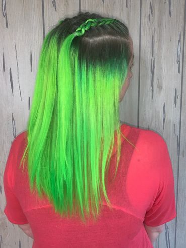 Neon green fashion color