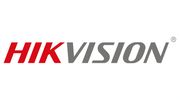 HIKVISION logo with bold red and grey text on a white background.