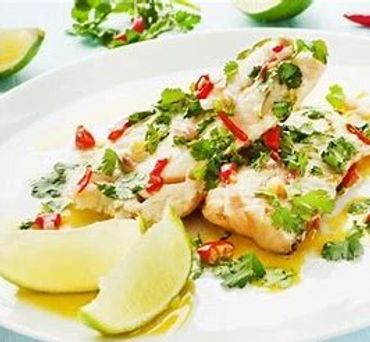 Seabass fillet, chilli lime
