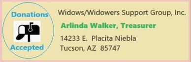 Tucson WWSG Treasurer accepts donations by mail.