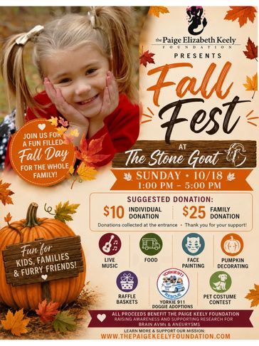Family-friendly Fall Fest event at The Stone Goat on October 18th.