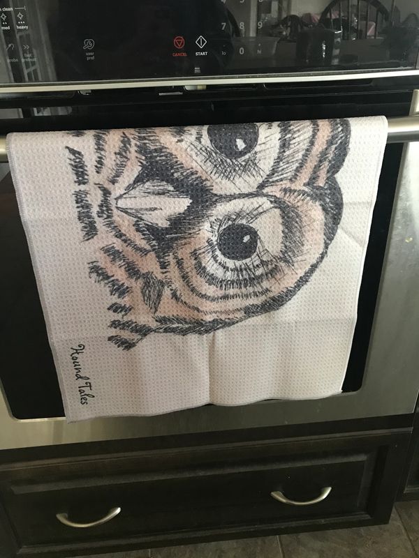 Owl Tea Towel $29.00
Machine wash and dry