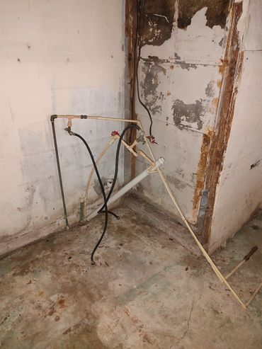 No hot water heater
