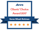 Five Stars, Avvo, Clients' Choice Aware 2012 for Soren Rottman