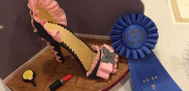First Place Professional Sugar Shoe Competition  At The New York Cake Show.