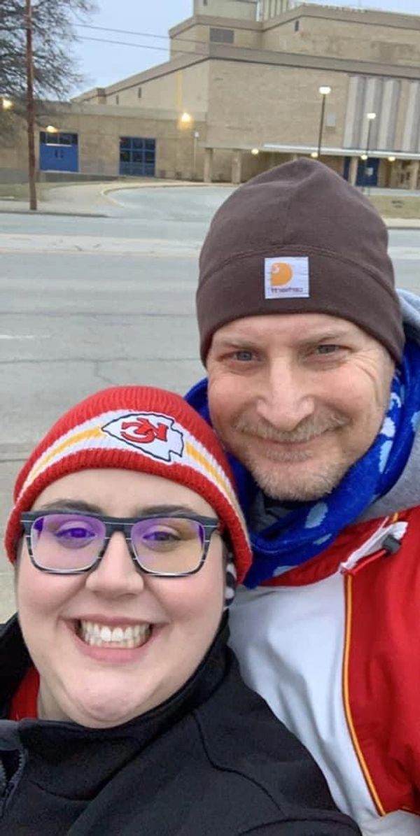 Family hitting the parade