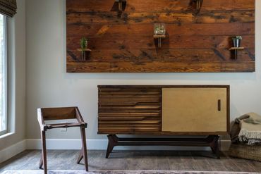 Furniture made by Under the Water Design - Chair and Credenza and Wall Art