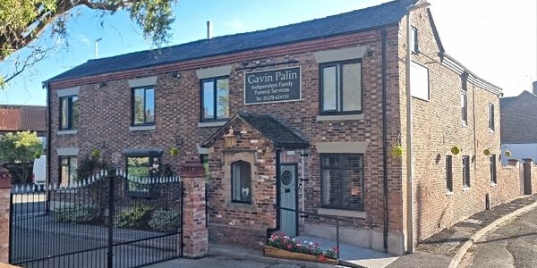 Brick building housing Gavin Palin Independent Family Funeral Services.