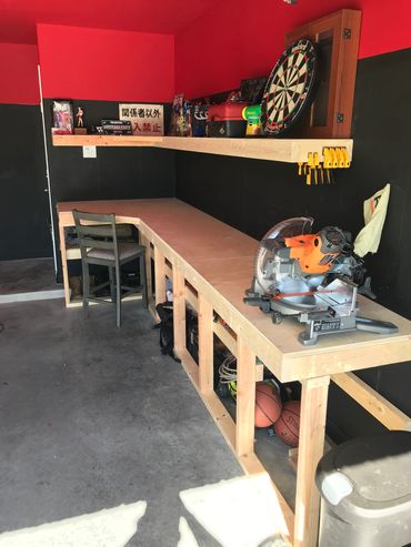 Special Order: Work bench for any garage. Lets talk about it and see what we can awesome idea we can
