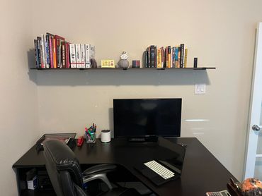 Install and brand new shelf and watch your office or room come to life.