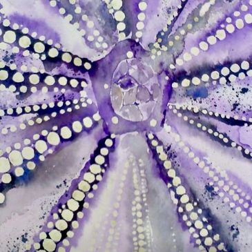 sea Urchin watercolor